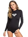 Roxy Damen Langärmliger Rashguard Mit UPF 50 Whole Hearted - Langärmliger Rashguard mit UPF 50 für Frauen, Anthracite, M, ERJWR03408