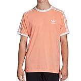 adidas Originals T-Shirt Herren 3 Stripes Tee FM3774 Orange, Größe:XL