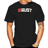 Rust Logo Shirt T Shirt Rust Game steam pc garrysmod gmod Portal Half Life Left 4 Dead Black XL