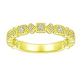 KnSam Ring, Sterling Silber Ringe Damen Raute Quadratische Form Rund 925 Echt Silber Silber Ring 925 Damen Hochzeitsring Gold Ringe
