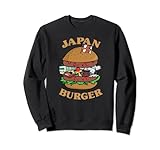 Burger Kawaii Anime Japanisches Hamburger Sushi Fuji Shinkansen Sweatshirt