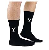 Cockney Spaniel Unisex-Socken mit Buchstaben-Motiv Gr. Einheitsgröße, Y
