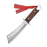 TABKER Messer OutdoorKnife Hohe Härte Tragbares tragbares Messer scharf Messer aus einem Stück Jagdmesser mit Lederscheide Jagdmesser aus einem Stück
