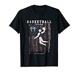 Basketball Athlet Sports Piktogramm Amerikanische Flagge T-Shirt