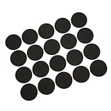 Homoyoyo 200St Bodenschutzpads bodenschutzmatte Bodenschutz Pads Filzgleiter für Kommoden Stuhlbein-Bodenschoner doppelseitige Klebepads Bodenschutzpolster für Möbel runde Filzgleiter Black