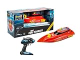 Revell Control Feuerlöschboot I Ferngesteuertes RC Boot für junge und Erwachsene Feuerwehrmänner ab 14 Jahren I RC Boot mit LI-ION Akku für Stundenlange Action Feuerwehr Design I mit Löschkanone, R