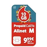 Vodafone Prepaid CallYa Allnet M | Jetzt noch mehr GB - 10 GB statt 8 GB Datenvolumen | 5G Netz | SIM-Karte ohne Vertrag | 1. Monat kostenlos | Telefon- & SMS-Flat