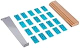 wolfcraft Verlegeset für Laminat 6931000 I Werkzeug zum Verlegen von Laminat, Parkett, oder Kork I für die Renovierung von Wohnungen oder Häusern I für Heimwerker konzipiert