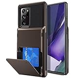 JWXNO Für Samsung Galaxy Note 20 Ultra 10 9 Wallet Case Kreditkarte Flip Cover für Samsung Note20 S22 Ultra S21 S20 S10 S9 S8 Plus, Schwarz, für S10 5G