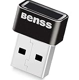 Benss USB Fingerabdruck Leser USB Fingerabdrucksensor Fingerabdruckscanner für PC Windows 10 USB Fingerprint Reader Security Key, 360 Grad Anerkennung mit WQHL Zertifiziert