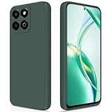GiiYoon Hülle Kompatibel mit Honor 200 Smart, Hochwertiges Liquid Silicone Case, Rundumschutz Handyhülle, Kratzfestes Weiches Mikrofaserfutter- grü