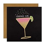 Hallmark Karte für jeden Anlass – modernes Cocktailglas-Design mit 3D-Effekt