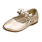 Hohe Sneaker Mädchen Mädchenschuhe Lederschuhe Einzelschuhe Tanzschuhe Mädchen Performance Schuhe Hallenturnschuhe Mädchen 30 (Gold, 34 Big Kids)