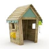 Wickey Spielhaus Stable - Kinderspielhaus aus Holz, Gartenhaus für Kinder, extrem witterungsbeständig - aus kesseldruckimprägniertem Massivholz - Pastellb