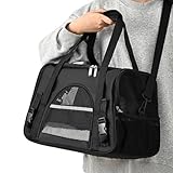 Haustier-Tragetasche – Katzenreisetasche – Schultertragetasche für kleine Haustiere, Katze Hund Tragetasche, tragbare Welpentrag