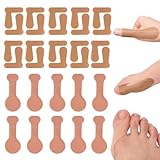 KASESSS 30 Stück Zehenspreizer, Hallux Valgus Korrektur, Hallux Valgus Orthopädisch Selbstklebend, Wasserdicht Zehentrenner, Zehenspreizer Hallux Valgus Häufig bei Daumen und Großzehe für Damen H