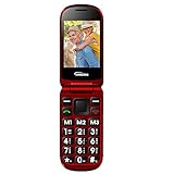 Handy mit Große Tasten Flip Klapphandy 2,4 Zoll GSM Mobiltelefon Senioren-Handy Lange Standby Seniorenhandy Mit SOS Taste