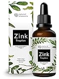 Zink Tropfen - 100ml (3400 Tropfen) - Premium: Ionisches Zink (Zink-Sulfat) - Ohne Alkohol, laborgeprüft, vegan