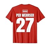 Herren Mallorca Sauf Trikot Fußball Österreich, Per Wehrser T-Shirt