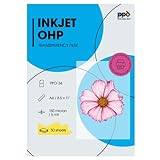 PPD 50 x A4 Inkjet Premium Overheadfolie für vollfarbige Ausdrucke in höchster Qualität PPD-34-50