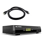 Sky Vision Digitaler SAT Receiver HD 500 S-HD + 1.5m HDMI Kabel - HDMI Receiver für Sat, Digitaler Satelliten Receiver HD mit DVB-S2, Sat Receiver HDMI & SCART, HD Satellitenreceiver für SAT-HDTV