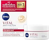 NIVEA VITAL Anti-Falten Intensiv Tagespflege für reife Haut, Gesichtspflege mit Calcium, Perlenextrakten & natürlichem Traubenkern Öl, Tagescreme für intensive Feuchtigkeit (50 ml)