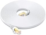 BUSOHE Cat 8 Lan Kabel 3 Meter, Hochgeschwindigkeits Ethernet Kabel- Gigabit RJ45 LAN Netzwerkkabel, 40Gbps 2000Mhz Internet Patchkabel Kompatibel mit Router, Modem, PC, Laptop, Druck