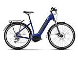 Haibike Trekking 4 500Wh Yamaha Elektro Fahrrad 2022 (27.5' LowStep S/46cm, Blau/Schwarz (LowStep))