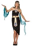 spass42 3 teiliges Damen Kostüm Cleopatra Kleid Kleopatra Ägypten Nofretete Antike Pharao Orient Groesse: XXL/XXXL