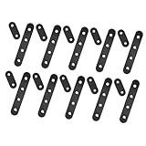 NAMOARLY Edelstahl Flachverbinder Winkelplatten Für öbelreparatur Verstärkte Gerade Verbindungselemente Für Mending Plates 60x16mm + 10
