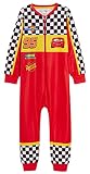 Disney Cars Einteiler für Jungen Rennwagenfahrer verkleiden Sich All-in-One Kinder Lightning McQueen Fleece-Schlafanzug Pj