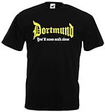 World of Shirt Herren T-Shirt Dortmund You Never Walk Alone