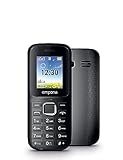 emporiaFN313, Seniorenhandy 2G, Tastenhandy ohne Vertrag, Mobiltelefon mit Notruftaste, 1,77-Zoll-Display, Schwarz