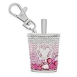 Disney Mickey Mouse Jeweled ''Drink Cup'' Bag Charm