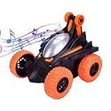Yusheng Kinder-Stunt-Auto-Spielzeug | Rotierendes Geländewagen-Spielzeug mit Licht, Musik,Batteriebetriebenes Outdoor-Spielauto Spielzeug Geschenke für Weihnachten, Neujahr