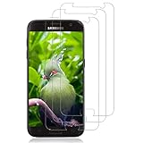 [3 Stück] Schutzfolie für Samsung Galaxy S7 - HD Displayschutz & Gehärtetem Glas & 9H Härte & Ultra-Klar & Anti-Bläschen & Blasenfreie - Schutzfolie für Samsung Galaxy S7 (Transparent)