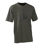 Deerhunter T-Shirt Kurzarm Logo Hirsch Khaki L kaki