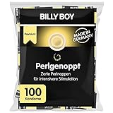 Billy Boy Perlgenoppt Kondome mit Zarten Perlnoppen Premium Großpackung , Transparent, 100er Pack