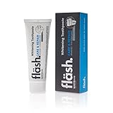 fläsh. Whitening Toothpaste Zahncreme | 75 ml Tube | mit 30% Xylitol und 15% Hydroxylapatit für den doppelten Kariesschutz | Limette-Minze Geschmack