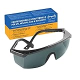 UV Pulse Protect 700 PSA/PPE Schutzbrille für UV, LED, Rotlicht & IPL/HPL Haarentfernung I zertifizierter Augenschutz nach DIN 166 & 170 I leichte Arbeitsbrille mit Seitenschutz & verstellbarem Bügel