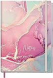 Notizbuch A5+ blanko mit Gummiband [Silky Pink] von Trendstuff by Häfft | 156 Seiten, 78 Blatt | als Bullet Journal, Skizzenheft/Skizzenbuch, Tagebuch, Notizheft | nachhaltig & klimaneutral