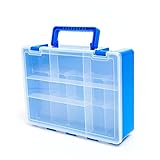Werkzeug-Zubehör-Organizer (Zwei-Ebenen-Organizer, transparenter Deckel, herausnehmbare Boxen, für Kleinteile und Zubehör) Organizer Multi-Level