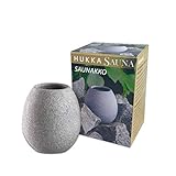 SudoreWell Saunakko Dufttasse - Sauna Aromaschale aus Speckstein/Das Original aus Finnland von Hukka Sauna