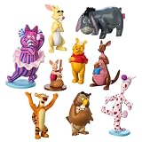 Disney Store Official - Winnie Puuh - Deluxe-Figurenspielset - 9 Teile - Spielzeugfigurenset für Kinder - Mit Puuh Bär, Tigger, Ferkel, I-Aah und Anderen - Geeignet ab 3 J
