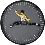 Kung Fu Clock - Chinese Kung Fu Wall Clock, Bruce Lee Wall Clock, Creative Kung Fu Wall Clock, Novelty Wall Watch, Mute Wall Clock, Home Decorations