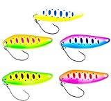 FISHN Trout Spoon Set – Lumen, Gewicht: 5 Gramm, Länge: 4 cm, Forellenköder, Forellenspoons, Forellen Köder zum Angeln auf Forellen, Saiblinge und Barsche (5-teilig)