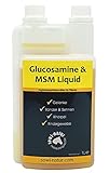 MSM Glucosamine Liquid, flüssig für Pferde - Gelenke, Bänder, Sehnen, Knorpel, Bindegewebe