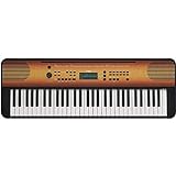 Yamaha Digital Keyboard PSR-E360MA, Ahorn – Digitales Einsteiger-Keyboard mit 61 Tasten mit Anschlagdynamik – Portable Keyboard im vielseitigen Design für jeden Wohnraum