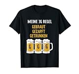 3G Regel Bier Design Gebraut Gezapft Getrunken T-Shirt