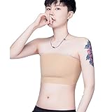 BaronHong Nahtloser trägerloser Top Pullover Brustbinder für Tomboy Trans Lesbian (nackt, XL)